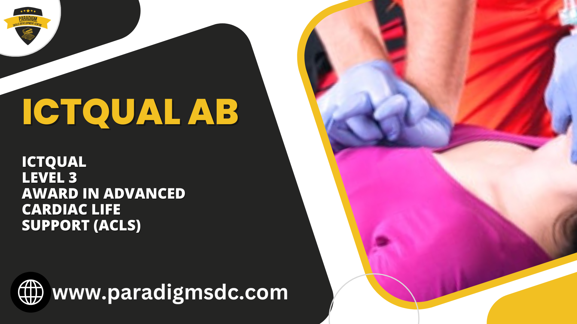 ICTQual Level 3 Award in Advanced Cardiac Life Support (ACLS)