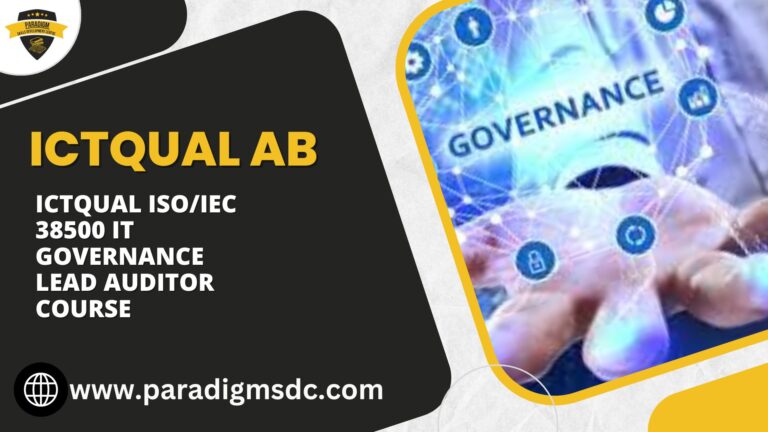 ICTQual ISO/IEC 38500 IT Governance Lead Auditor Course