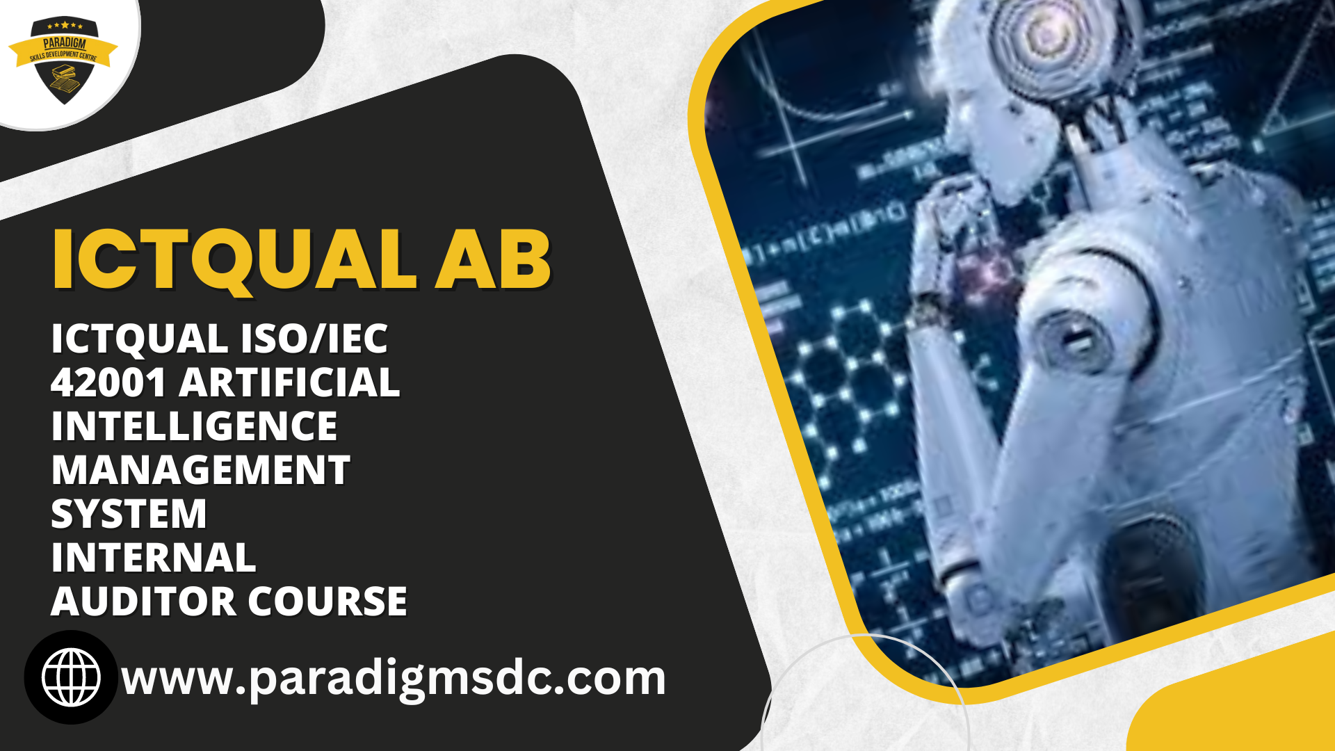 ICTQual ISO/IEC 42001 Artificial Intelligence Management System Internal Auditor Course