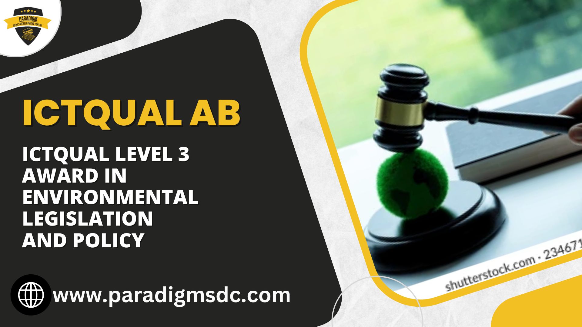 ICTQual Level 3 Award in Environmental Legislation and Policy