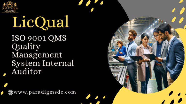 ISO 9001 QMS Quality Management System Internal Auditor