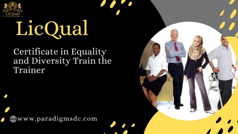 Certificate in Equality and Diversity Train the Trainer