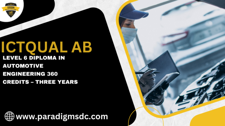 ICTQual Level 6 Diploma in Automotive Engineering 360 Credits – Three Years