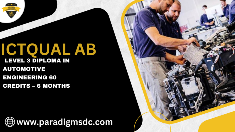 ICTQual Level 3 Diploma in Automotive Engineering 60 Credits – 6 Months