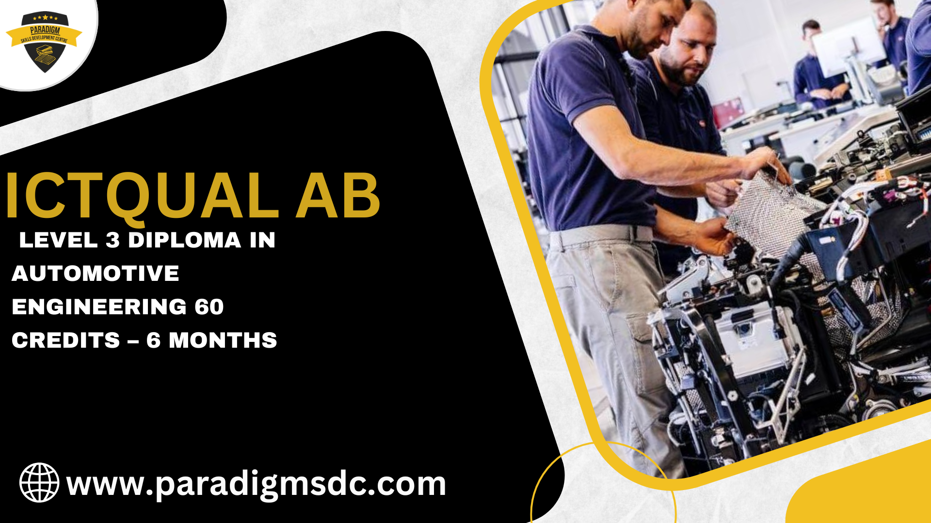ICTQual Level 3 Diploma in Automotive Engineering 60 Credits – 6 Months
