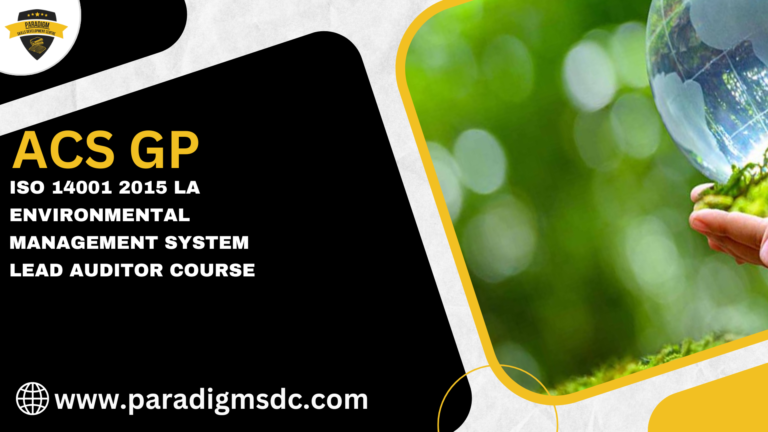 ISO 14001 2015 LA Environmental Management System Lead Auditor Course